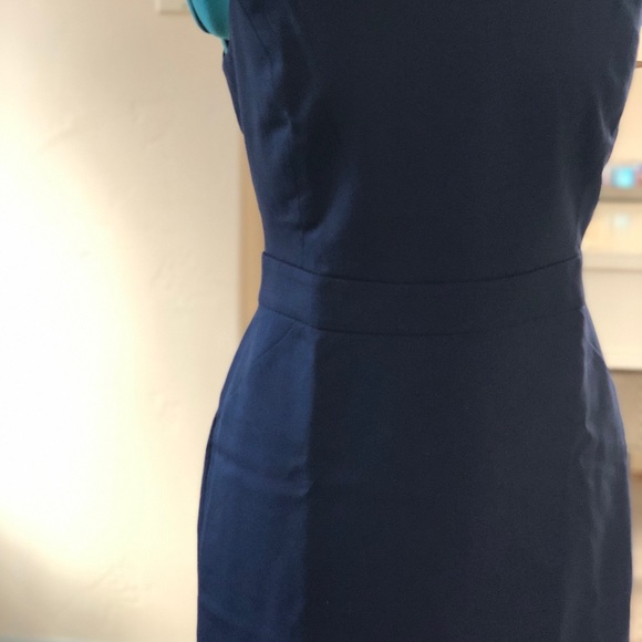 J. Crew Wool Blend Sheath Dress in Navy, 10 - Picture 6 of 6
